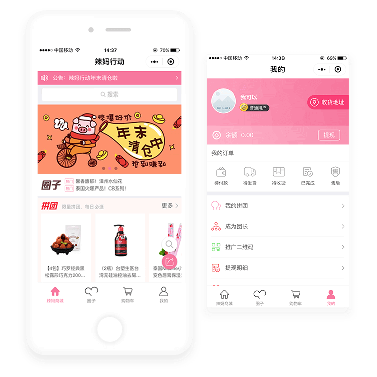 辣妈行动小程序案例图2